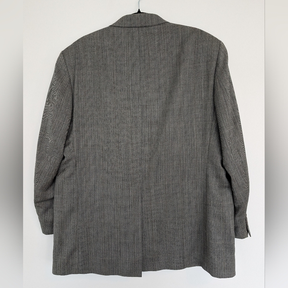 Lauren Ralph Lauren 100% Wool Herringbone Patterned Blazer Sz 44R - Picture 4 of 14